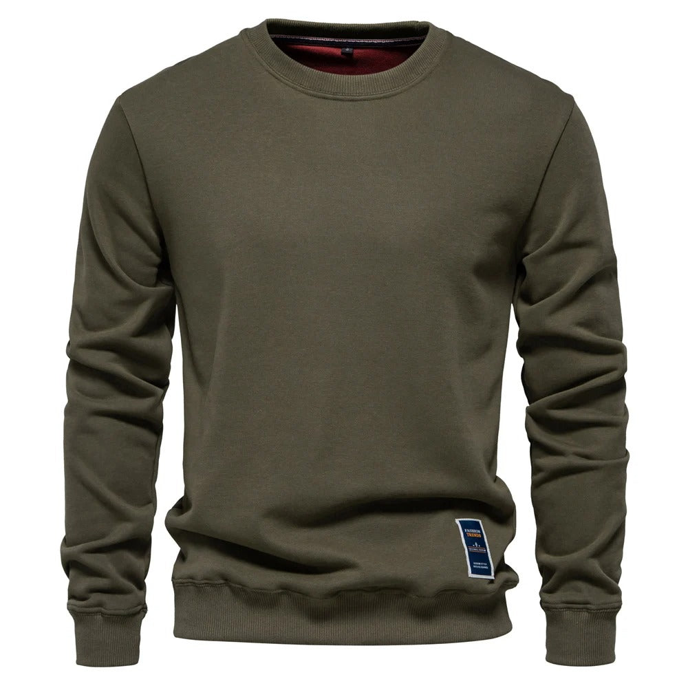 Lässiger Rundhals Pullover Mit Patchwork für Herren | Perfekt für alle Jahreszeiten