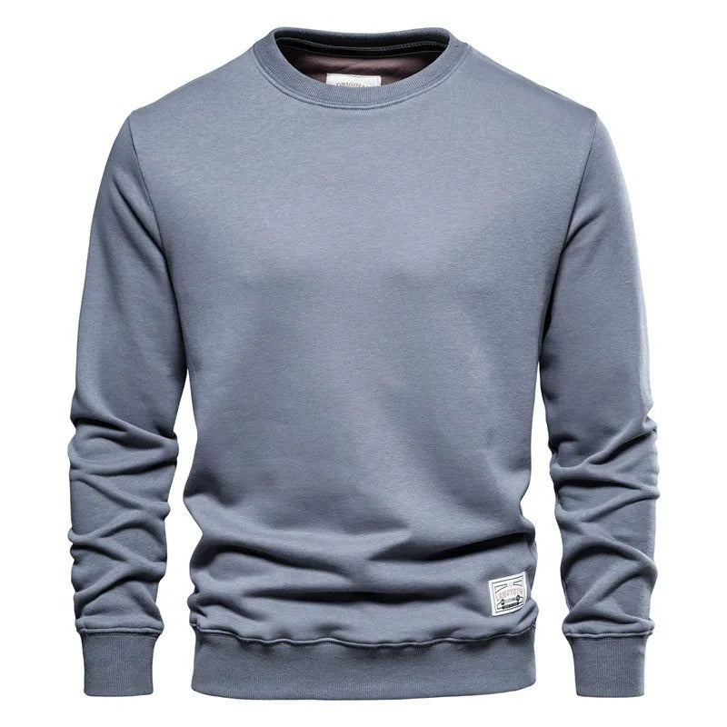 Lässiger Rundhals Pullover Mit Patchwork für Herren | Perfekt für alle Jahreszeiten