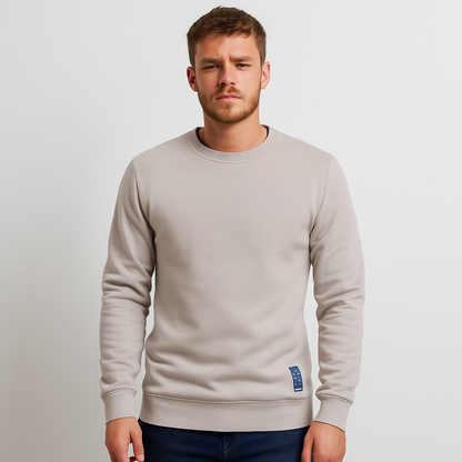 Lässiger Rundhals Pullover Mit Patchwork für Herren | Perfekt für alle Jahreszeiten