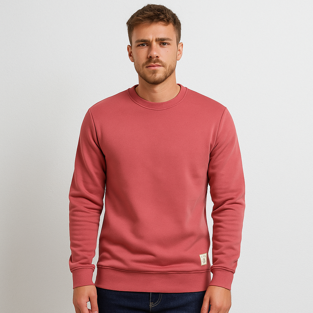 Lässiger Rundhals Pullover Mit Patchwork für Herren | Perfekt für alle Jahreszeiten