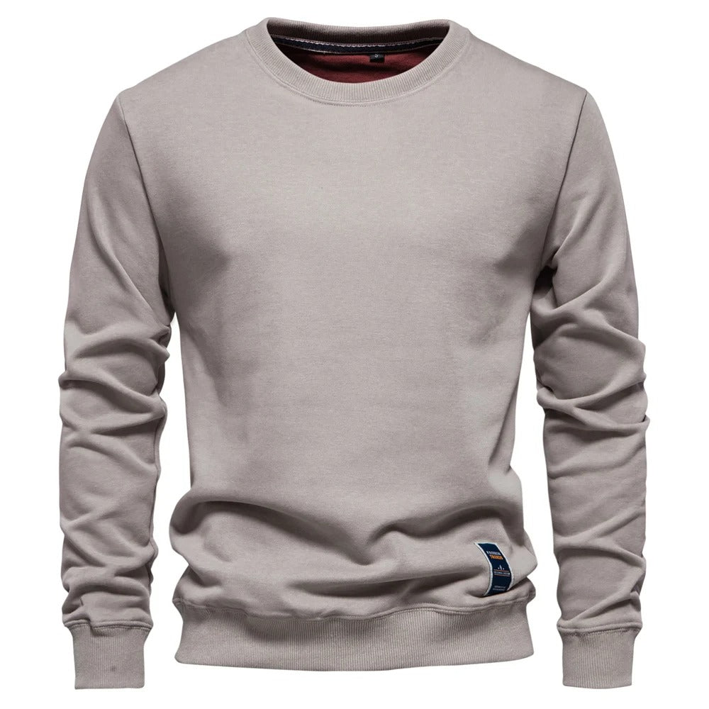 Lässiger Rundhals Pullover Mit Patchwork für Herren | Perfekt für alle Jahreszeiten