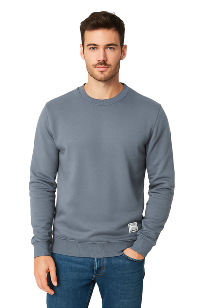 Lässiger Rundhals Pullover Mit Patchwork für Herren | Perfekt für alle Jahreszeiten