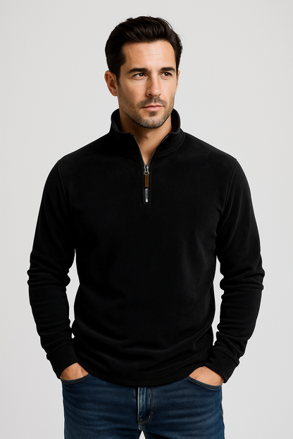 Lässiger Verwaschener Stehkragen Pullover Mit Reissverschluss für Herren | Perfekt für alle Jahreszeiten