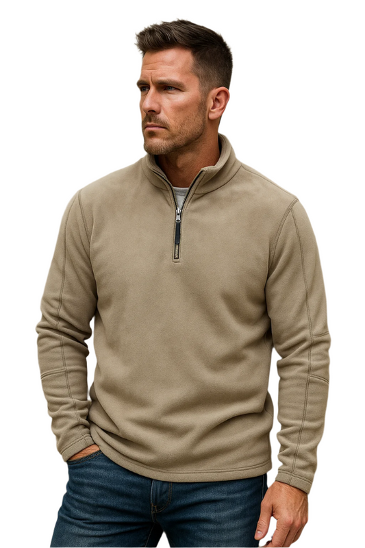 Lässiger Verwaschener Stehkragen Pullover Mit Reissverschluss für Herren | Perfekt für alle Jahreszeiten